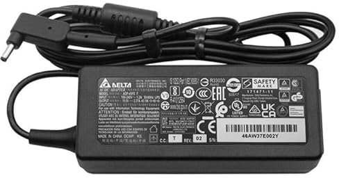 TECHNOLOGYVS DELTA 45W 19V 2.37A LAPTOP CHARGER FOR ACER ASPIRE 1 3 5 ES1 E1 E5 E15 E17 ES1 E5 E1 V5 V3 S3 R3 E15 5750 5920 POWER SUPPLY NOTEBOOK AC ADAPTER PIN SIZE 5.5MM * 1.7MM