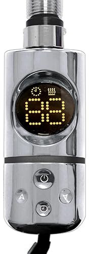 Thermostatic AF Electric Element Towel Rail Radiator Conversion Kit 150/300/400/600/800 Watt Black Chrome White Gold Gray With Timer (Chrome, 300W)