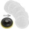 ToKinCen 7 Stück Wolle Polierpads,Auto Polierhaube 80mm,Lammfell pad,mit Bohrer Adapter, Polierauflage, Bohrmaschine Polieren,Schleifen, Wachsen