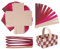 Ideen mit Herz Flechtkörbe | aus Papier | zum Basteln und Flechten | Osternest | Dekoration | Geschenk-Korb | Verpackung | 12 cm x 8 cm x 6,5 cm | 10 Stück (Pink und Rottöne)