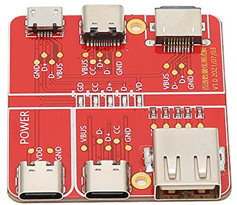 Yosoo USB-Kabeltester Ladetestkarte 3 in 1 Datenkabel Prüfgerät Genau Typ C Micro für Schnittstelle, Leicht zu Bedienen, Vielseitig und Praktischmit Funktion und Port