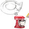 Updated Pouring Shield for KitchenAid 4.5-5 Quart (for Stainless Steel Bowls Only), Secure Fit Splash Guard Accessory Fully Enclosed Mixer Splatter Guard, Universal Pouring Chute