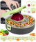Mandolina per Verdure, 12 in 1 Taglia Verdure, Affetta Verdure con 8 Lame in Inox, Tagliaverdure, Taglia Verdure Manuale, Tagliaverdure Manuale, per Aglio, Cavolo, Carote, Patate, Pomodori