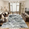 Vamcheer Teppich Wohnzimmer Flauschig Schwamm - 200X300 Waschbar Schlafzimmer Teppich rutschfest,Teppiche Gegend Geometrisch Vintage, Eingedickter Komfort, Arbeitszimmer, Büro,Super Weich, Blau/Grün