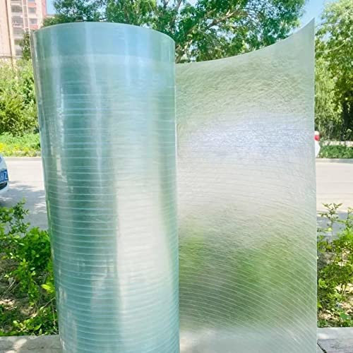 YHKJLYH Polycarbonat-Dachplatte, Sonnenschutz, langlebige Lichtplatte, 0,8 mm, transparente Lichtplatte für den Außenbereich, regenfeste Platte für Gewächshaus-Gartendächer (Größe: 1 x 20 m)