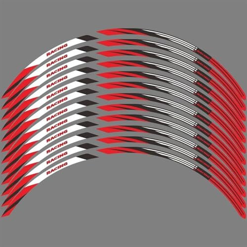 PPXDM Motorrad-Radaufkleber 21 18 Zoll Felgenband Wasserdichtes Radaufkleber-Zubehör Für Transalp XL 750 2023(Style 4)