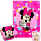 Minnie Mouse Kleinkinddecke für Mädchen – Bündel mit hochwertiger weicher Minnie-Decke für Kleinkinder, Krippe oder Kindertagesstätte plus Aufkleber, mehr | Minnie Mouse Decke für Kinder
