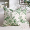 Vintage Blumen Kissenbezug 40X40 2er Set Outdoor Kissen Waldgrün und Creme mit Blumenmuster Kopfkissenbezug Rustikales Bauernhaus Zierkissen für Sofa Schlafzimmer Couch Kissenbezüge, Garten
