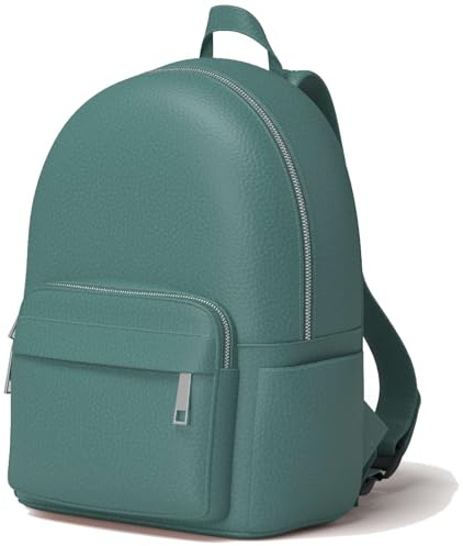 KMISSO Damen Rucksack Veganem Leder Vielseitig Praktisch 30608 Grün