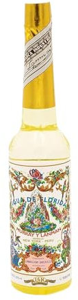 Aromasenses - Agua Florida 270 ml Amarilla de Perú + 1 Spray Dosificador 50 ml Aromasenses | Murray & Lanman | 100% Original | Limpieza Chamánica | Protección Espiritual y Limpieza.