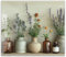 Küchenbild aus Acrylglas modernes Wandbild Glasbild Deko Küche XXL Bild wie Glas | 60x52cm Trockenblumen, Vintage Vasen, Kräuter, Boho Deko, Naturstil, rustikale Einrichtung, Lavende