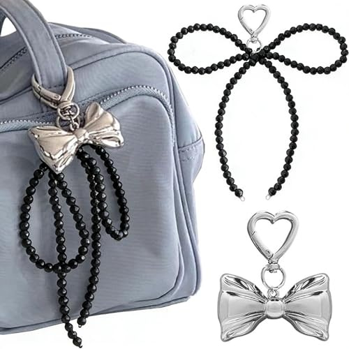 Diyxisk Taschenanhänger, 2 Stücke Bogenknoten Taschen Anhänger, Kann Als Handyanhänger, Anhänger Tasche, Geldbörsenanhänger