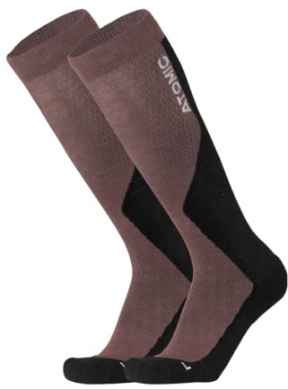ATOMIC Performance Ski-Socken I Dünne Skisocken mit Polsterung I Leichte Strümpfe für Damen & Herren I Kniestrümpfe mit nahtloser Zehenbox I Skistrümpfe aus Merinowolle, Polyester & Nylon