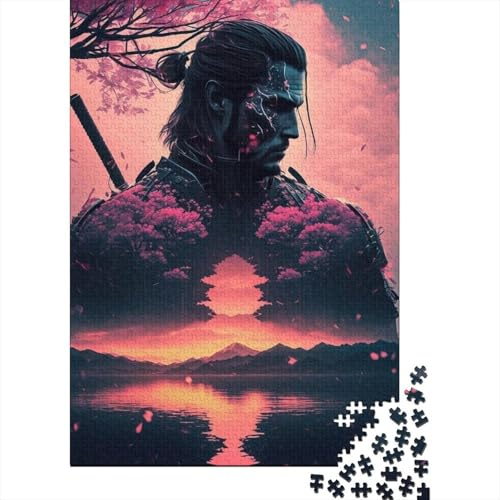 Sakura Warrior Puzzle für Erwachsene, 1000 Teile Puzzle für Jugendliche ab 12 Jahren, Geschenke für Heiligabend, 1000 Teile (38 x 26 cm)