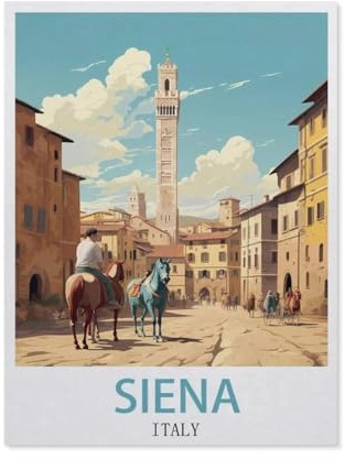 Jigsaw Puzzles 1000 Pieces，Siena Italy，Paper Children Games Educational Toys（38x52cm）-DK42