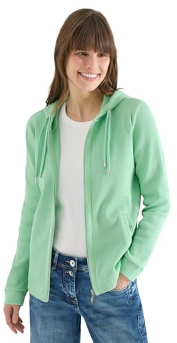 Cecil Jacke mit Kapuze und Streifenmuster Juicy Lime XL