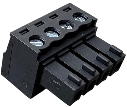 4-Pin High Level Speaker Input Connector Plug Compatible with AUDISON SR4, Bit One, SRX, Voce SR Amplifier, Processor, Black