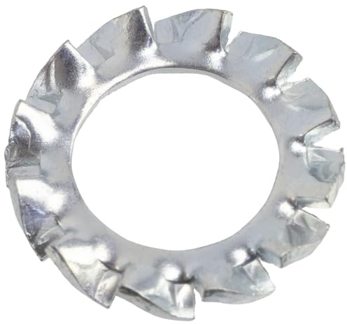 AERZETIX Rondelles éventail M6 à denture externe acier zingué | Lot de 120, Pour vis M6