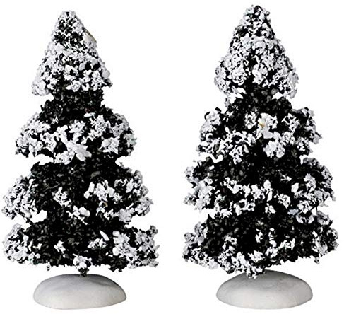 Lemax Evergreen Tree Set of 2 Small Christmas Collection