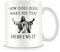 Lustige Motiv-Tasse mit Aufschrift (nicht in deutscher Sprache) „How Does Jesus Make His Tea?“