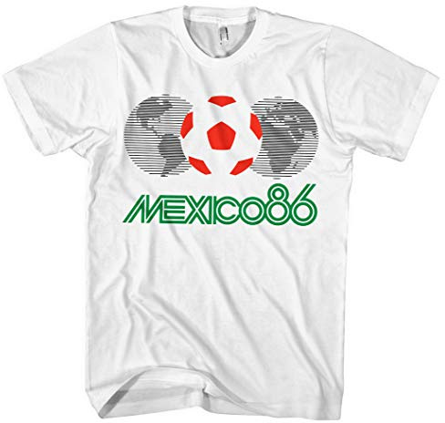 Mexico 86 Männer Herren T-Shirt | Fussball WM Sport World Cup Retro