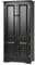 COSTWAY Wood Storage Cabinet, Adjustable Shelves Antique 4-Door Organizer Unit Chest, Large Kitchen Cupboard Tall Floor Sideboard Living Room Entryway Hallway Corner Bedroom, 59 x 32 x 123cm (Black)