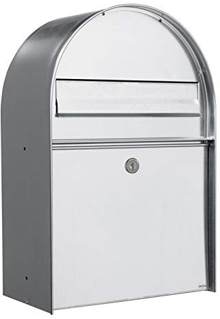 Renz 400900M MEFA Boîte aux lettres Ambre 400 (couleur galvanisée, protection contre la pluie, rabat, dimensions : 555 x 380210 mm)