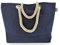 MC Trend XL Strandtasche – in blau – hochwertige Umhängetasche mit Seilgriff und Innentasche – 54x37x17cm - Shopper Beach Bag maritim Sommer Sonne Strand Tasche Einkaufstasche Schultertasche (Blau)