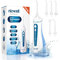 Hydropulseur jet Dentaire Portable - Irrigateur Oral Professionnel, IPX7 Etanche, 5 Buses à Jet, 4 intensités différentes Modes, USB Chargé pour 21 Jours D'utilisation, Avec une Capacité de 200 ML