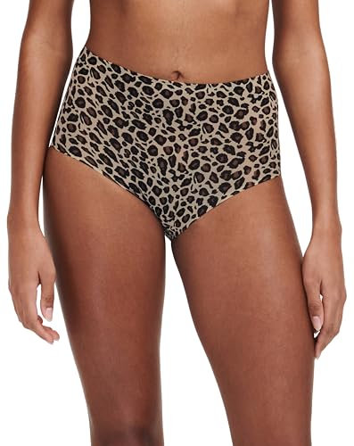 Chantelle Damen Softstretch Uw Bas High Waist Brief Tangahöschen, Leopard Nude, Einheitsgröße EU