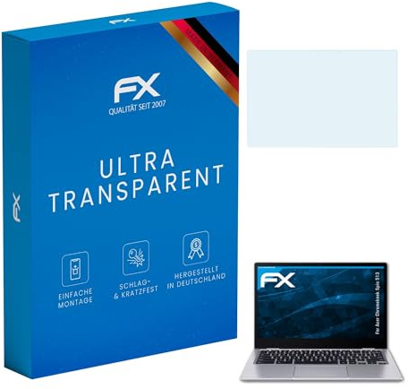 atFoliX Lámina Protectora de Pantalla compatible con Acer Chromebook Spin 513 Película Protectora, ultra transparente FX Protector Película (2X)
