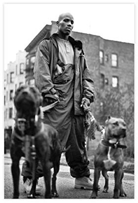 American Rapper DMX Dogz Leinwand-Poster, Wandkunst, Dekor, Bild, Gemälde für Wohnzimmer, Schlafzimmer, Dekoration, 60 x 90 cm, ohne Rahmen