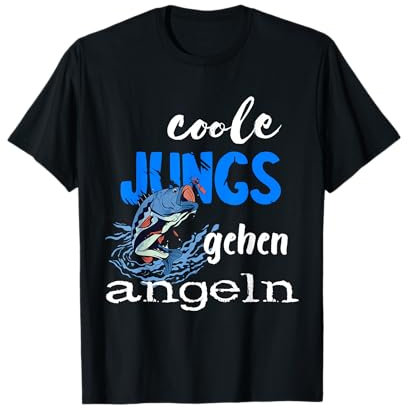 Angler Coole Jungs Gehen Angeln Fischen Fischer Fische T-Shirt