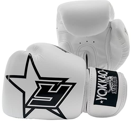 YOKKAO Muay Thai Institution Boxing Glove - White - 12oz