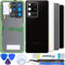 iStable Akkudeckel Set für Samsung Galaxy S20 Ultra 6.9'' inch Screen Rückseite Glas mit Kamera Linse Deckel Backcover SM-G988B -Original Schwarz