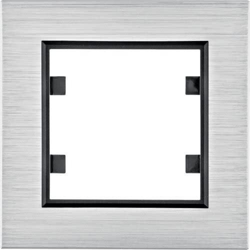 Lumina passion Rahmen 1-fach Aluminium silber WL9012 Hager Polo 8694407002105