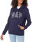 GAP Damen Logo Hoodie Hooded Pull-on Sweatshirt, Marineblaue Uniform, L