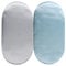 Satin Bassinet Sheet Set 2 Pack Ultra Soft Silk Fit for Rectangle, Hourglass, Oval Bassinet Mattress Protect for Baby Hair and Skin Cradle or Bassinet Sheets, Lt Grey & Lt Blue