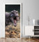 MyMaxxi - Tür bekleben mit Türtapete Türposter Türfolie Selbstklebend 90x200 T-rex - Tür verschönern Türaufkleber Türklebefolie Tiere T-rex Vulkan Mehrfarbig
