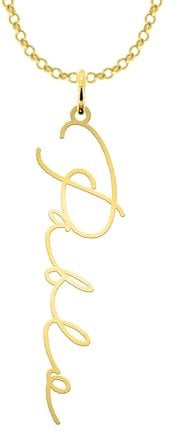 MI JOYA PERSONALIZADA - Collar con Nombre Personalizado - Joyería Personalizada para Mujer - Regalo Perfecto para Celebrar Cada Ocasión y Marcar Recuerdos Inolvidables. (G1 CHAPADO)