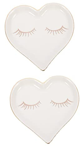 Alipis 2 Stücke Fein Gefertigt Keramik Gericht Schmuck Gerichte Für Die Organisation Von Schmuck