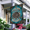 Heimdekoration Wikinger-Krieger, skandinavische Schilder, Willkommen im Garten, Flagge für Innen-Paraden, Outdoor-Party, 70 cm x 102 cm