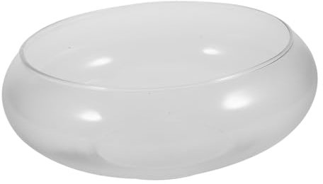 Alipis Vaso Da Pesce Trasparente Per Decorazione Da Tavolo Acquario Piccolo Multifunzionale Per Pesci Gamberi Tartarughe e Piante Idroponiche Per Casa Ufficio e Matrimoni