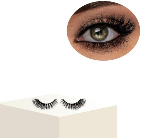 Cils de vison 3D naturels - Faux cils super légers avec différents volumes - Faux cils avec un look naturel et beaucoup de profondeur - Couleur : cacao