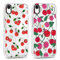 Foonary 2 Pack Transparent Phone Case Compatible with iPhone XR 6.1, Slim Fit Soft Silicone with Cherry Design Aesthetics Pattern, Shockproof Bumper Protector Matte Cover for iPhone XR