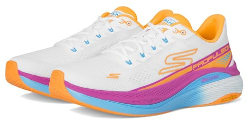 Skechers - Max Cushioning Propulsion - 128901WOR - Farbe: Weiß-Rosa - Größe: 39.5 EU