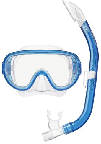 TUSA SPORT UC0110 Maske und Schnorchel Set für Schnorcheln Erwachsene - Clear Blue