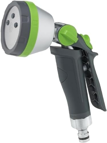 GEKA plus Multibrause 5S, mit 5 verschiedenen Sprühbildern, mit Softgrip, Brausekopf aus Aluminium, Sprühbrause, 46.1000.9