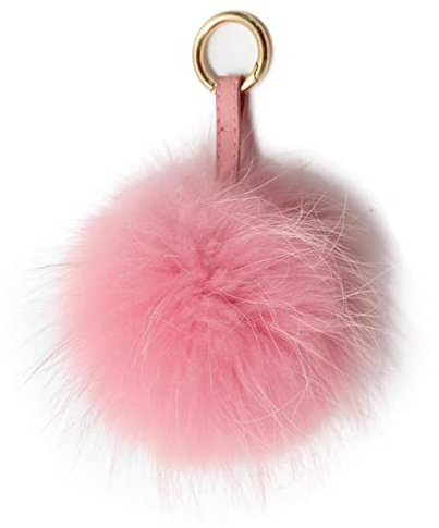 xinshibao Damen Pom Pom Bommel Anhänger Taschenanhänger Schlüsselanhänger Echtfell Pelz Bommel