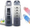 AQUA HOMIE Water Bottle with Straw, Water Bottle 1L, Gym Water Bottle with Time Marker and Carry Strap, BPA- Free Leakproof Water Bottle, Lightweight Drinks Bottle for Adults, Sports Water Bottle.